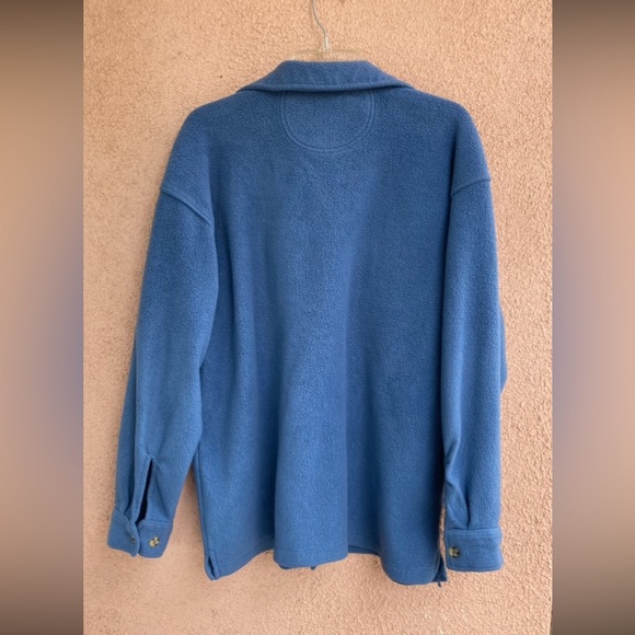 Taylor & Henry Mens Soft Fleece Long Sleeve  Flannel Button Down Sweater - Picture 5 of 5